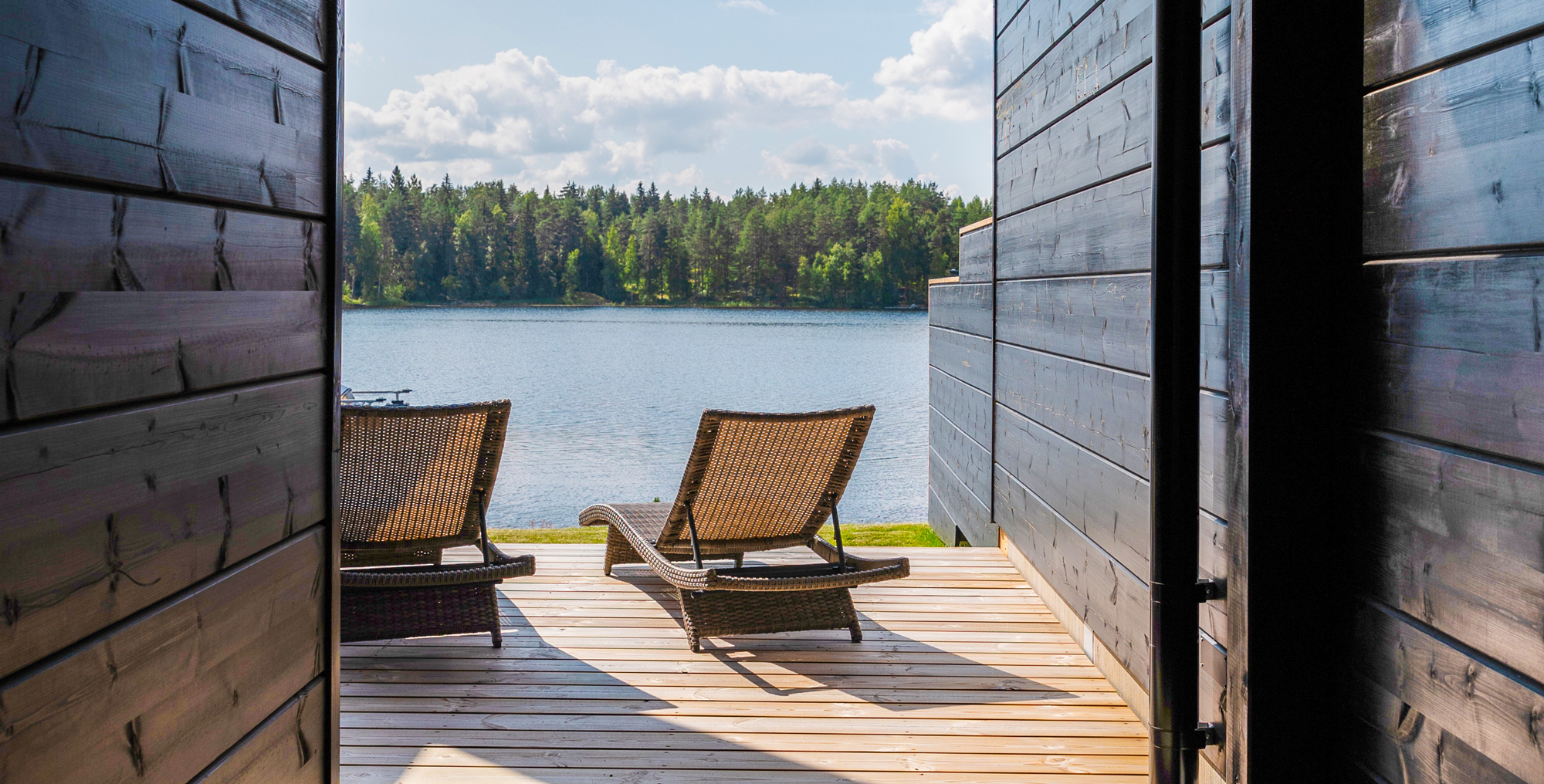 upea sijainti Saimaan rannalla